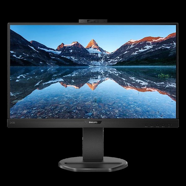PHILIPS 23.8" IPS 243B9H/00 4MS 75HZ HDMI-DP USBC PIVOT WEB KAMERALI MONİTÖR