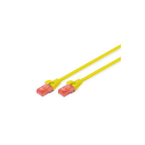 DIGITUS 1m CAT6 Utp DK-1617-010/Y Sarı Patch Kablo (10'lu Paket)