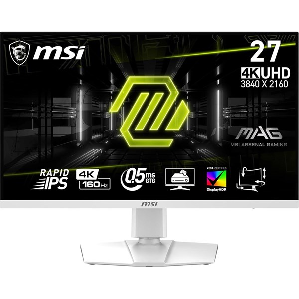 MSI 27" FLAT RAPID IPS MAG 274URFW 1MS 160HZ HDMI-DP GAMING MONİTÖR 3840X2160
