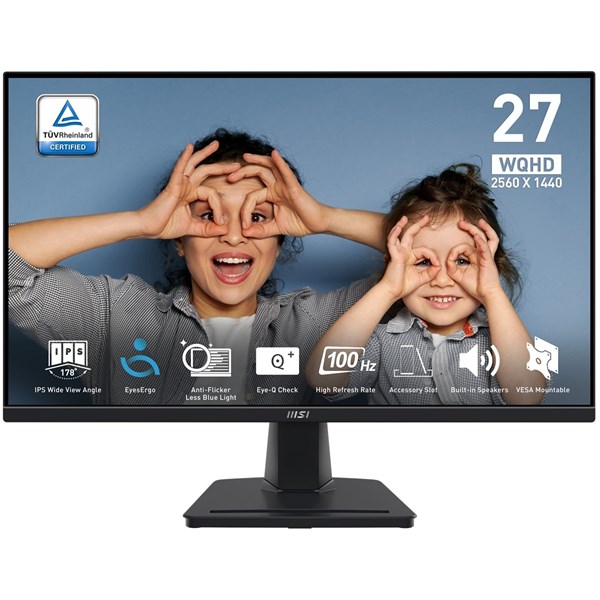 MSI 27" VA PRO MP275Q 1MS 100HZ HDMI-DP EV OFİS MONİTÖRÜ 2560X1440