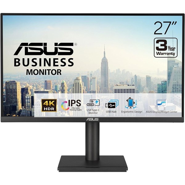 ASUS 27" IPS VA27UCPS 5MS 75HZ HDMI-DP TYPE-C PIVOT KURUMSAL MONİTÖR 3840X2160