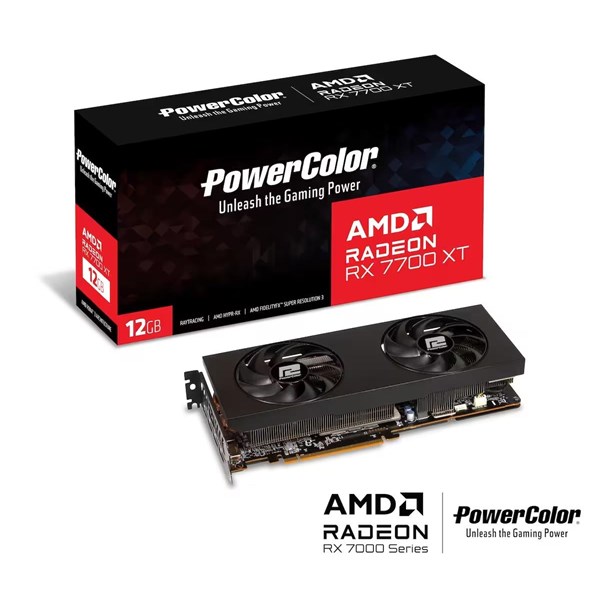 POWERCOLOR 12GB RX7700XT GDDR6 192bit HDMI-DP PCIE 4.0