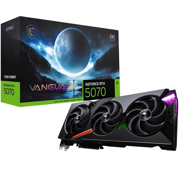 MSI 12GB RTX5070 VANGUARD OC 12G GDDR7 HDMI-DP PCIE 5.0