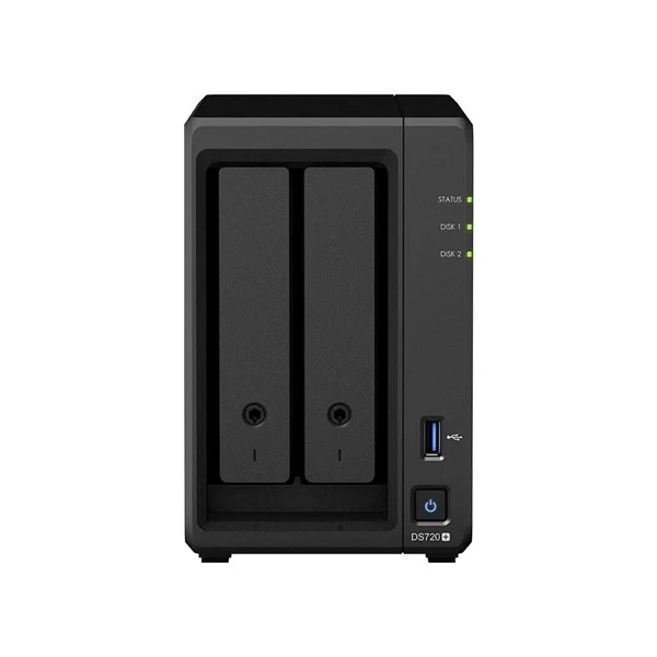 SYNOLOGY DS720 PLUS  PLUS CELERON QC J4125-2GB RAM- 2-diskli Nas Server (Disksiz)