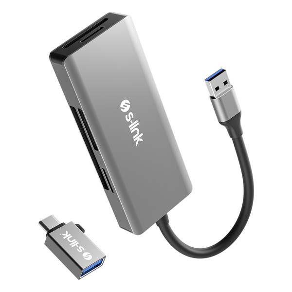 S-LINK SL-CR51 USB-USBC METAL KART OKUYUCU