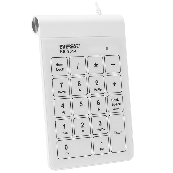 EVEREST KB-2014 Beyaz Usb Dokunmatik Numerik Standart Klavye