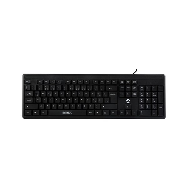 EVEREST KB-1002 Siyah USB Italian Layout Standart Klavye