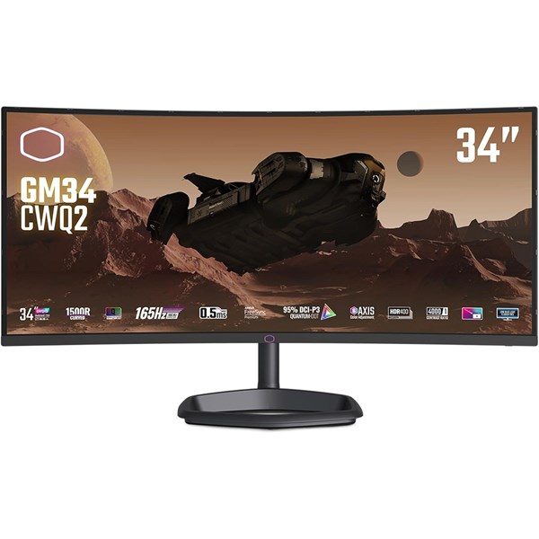 COOLERMASTER 34" VA GM34-CWQ 0.5MS 165HZ HDMI-DP USBC KAVISLI GAMING MONİTÖR 3440X1440