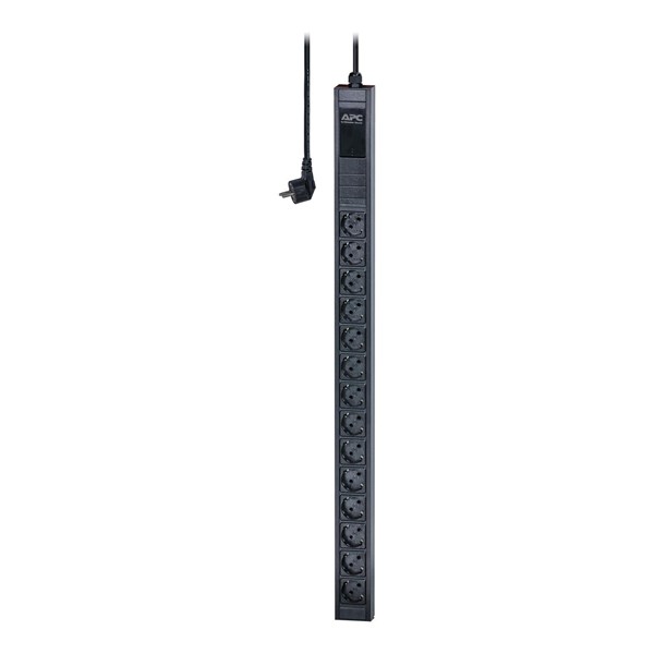 APC EPDU1116B-SCH Easy Rack PDU, Temel, 0U, 1 Faz, 3.7kW, 230V, 16A, x14 SCHUKO çıkış, IEC60884 SCHUKO giriş