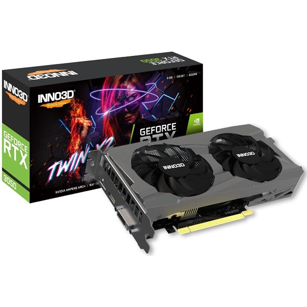 INNO3D 6GB RTX3050 TWIN X2 N30502-06D6-1711VA60 GDDR6 HDMI-DP PCIE 4.0