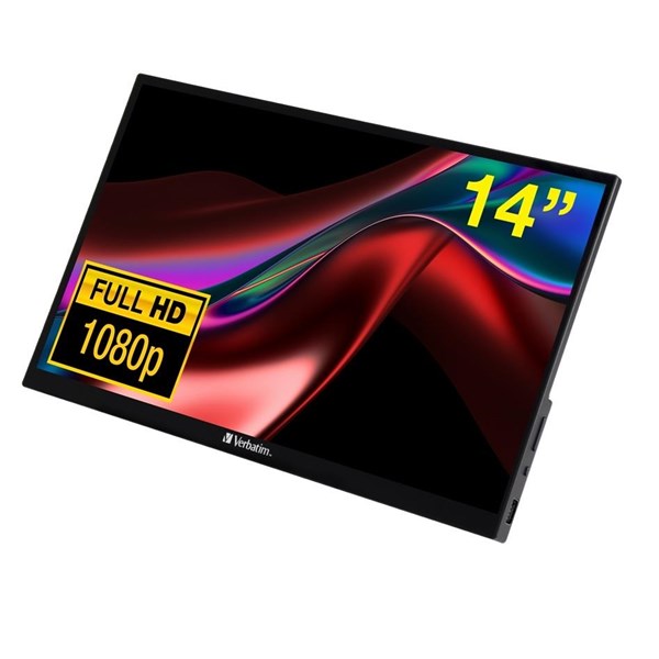 VERBATIM 14" IPS DOKUNMATIK PMT-14 6MS 60HZ HDMI-USBC TAŞINABİLİR MONİTÖR 1920X1080