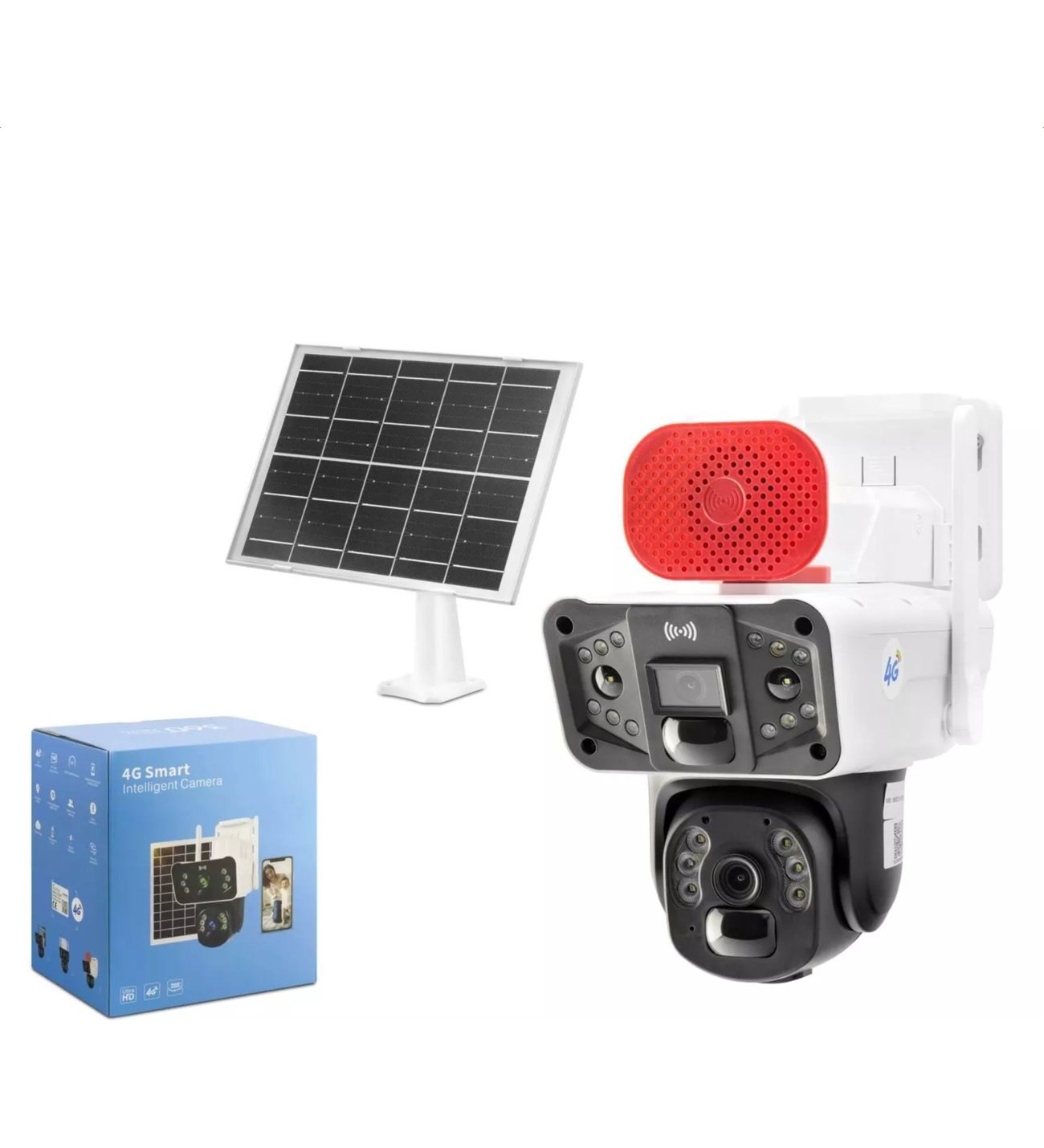 X5TECH RX-47AI 2+3MP DUAL LENS FULL HD DIŞ HOPÖRLÖRLÜ 4G SOLAR SİM KART IP KAMERA
